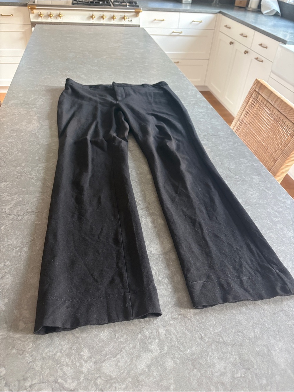 NYDJ Black Wide-Leg Ponte Pants